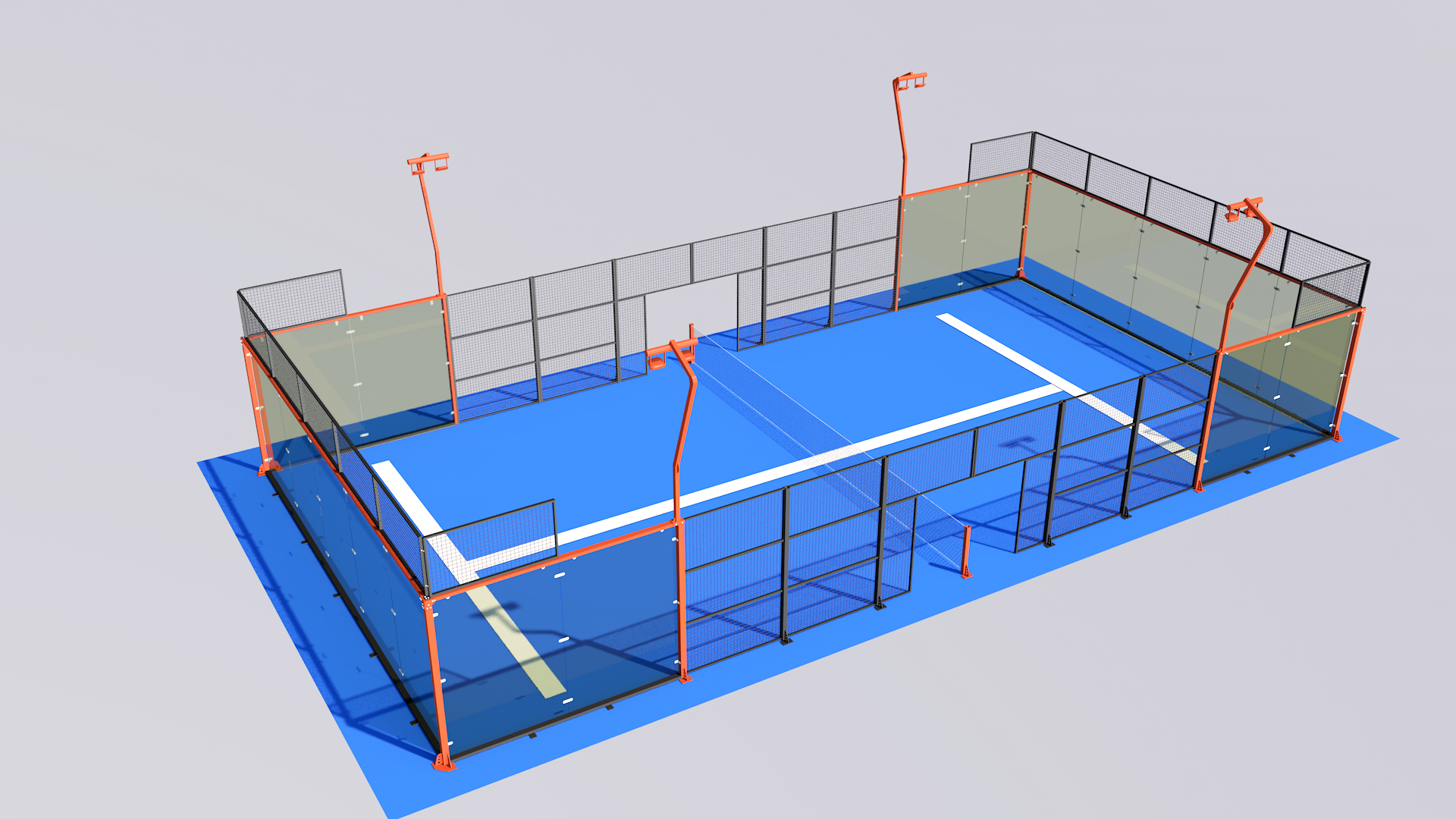 Panoramic Padel Court Structure Design